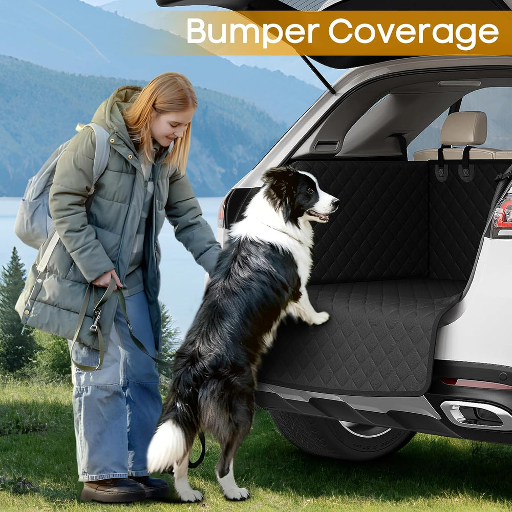 PETICON SUV Cargo Liner for Dogs, Pet Trunk Cover with Cushioned Sides