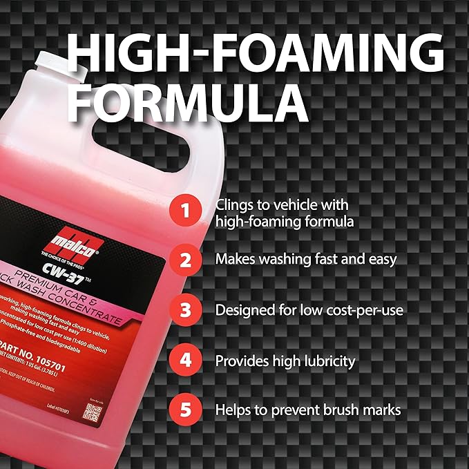 Malco CW-37 Premium Car Wash Concentrate