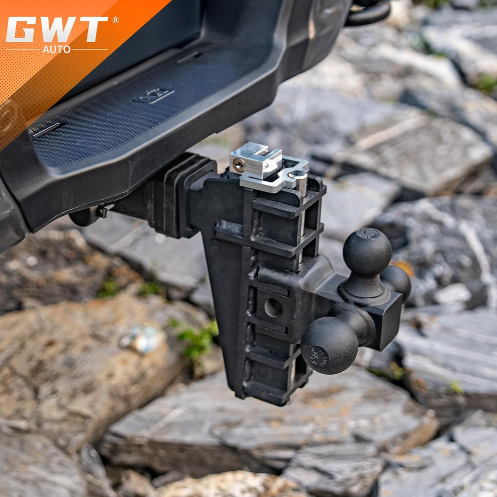 GWTAUTO Adjustable Trailer Hitch, Tri-Ball (1-7/8" x 2" x 2-5/16&qu...