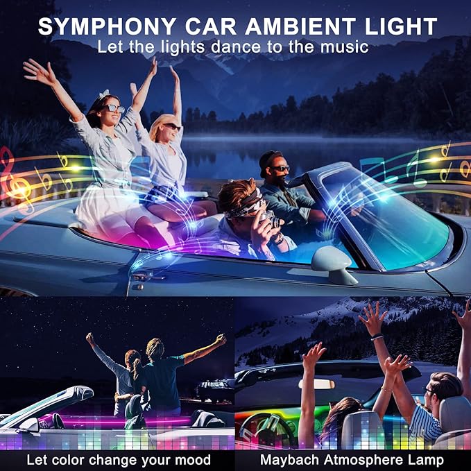 Dreamcolor Acrylic Interior Car LED Strip Light