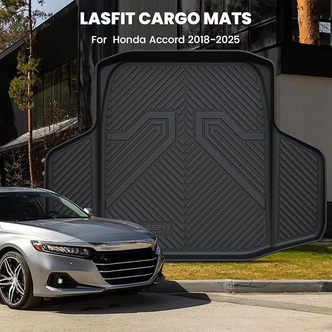 LASFIT Trunk Mat for Honda Accord Seden 2018 2019 2020 2021 2022 2023 2024 2025