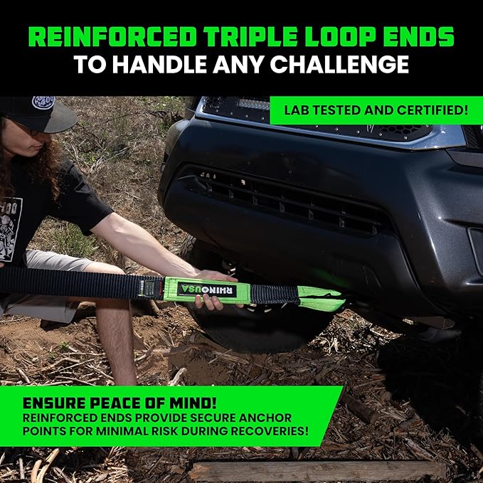 Rhino USA Recovery Tow Strap