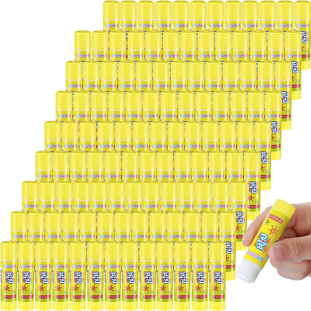 Zubebe 0.25 oz White Glue Sticks in Bulk for Classroom Crafts, 200 Pcs