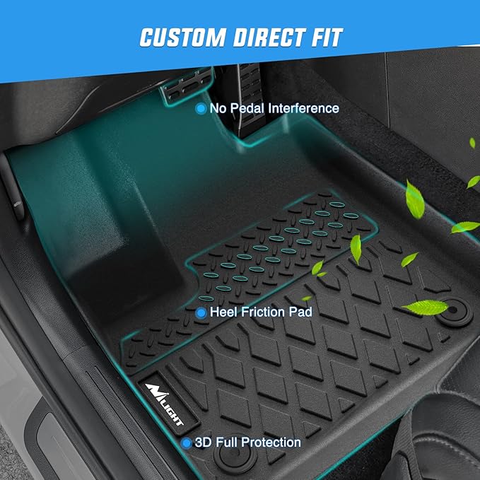Nilight Floor Mats for Hyundai Santa Cruz 2022 2023 2024 2025 All Weather