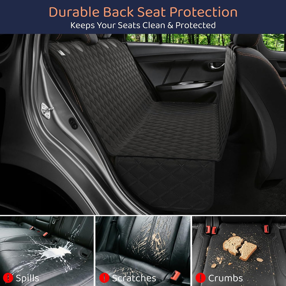Dog Car Seat Cover for Back Seat, Dog Hammock for Car, SUV, Truck & Tesla