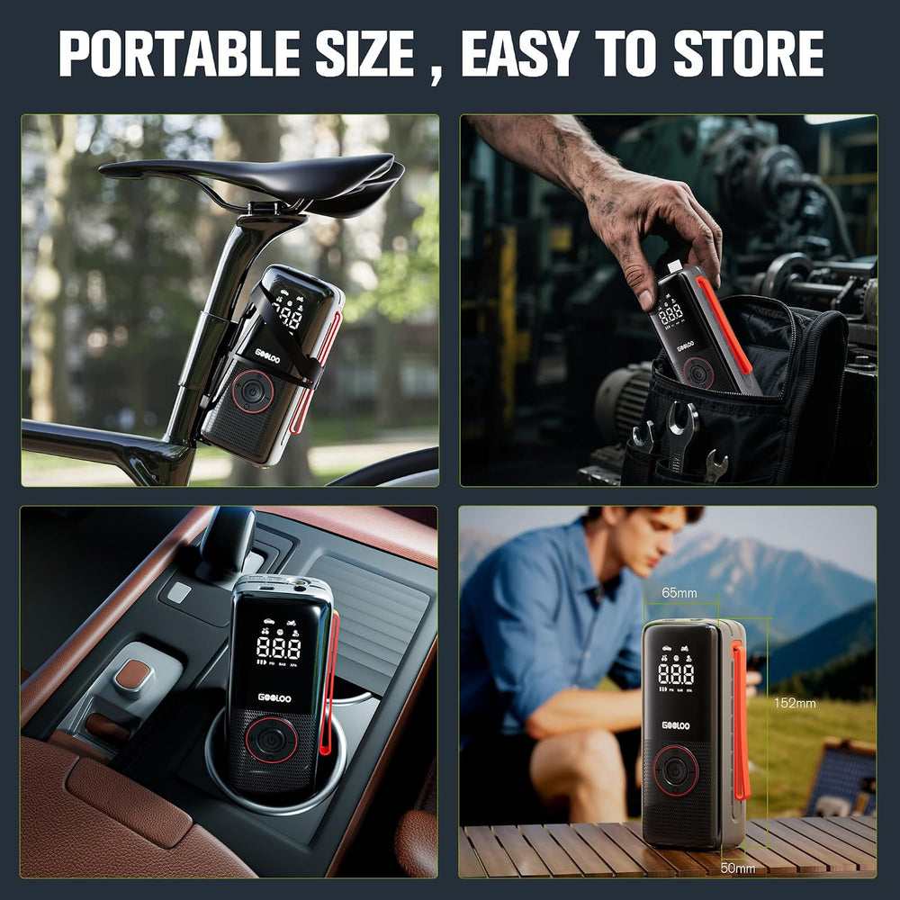 GOOLOO A6 Lite 160 PSI & 7500mAh Tire Inflator Portable Air Compressor