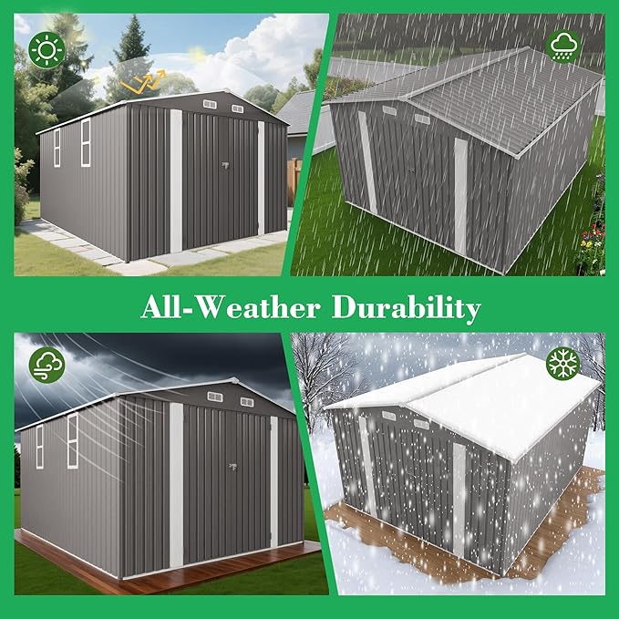 10x12 FT Outdoor Storage Shed
