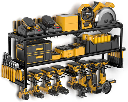 Spampur Power Tool Organizer Wall Mount, 15 Min Assembly, Maximum 150lb load