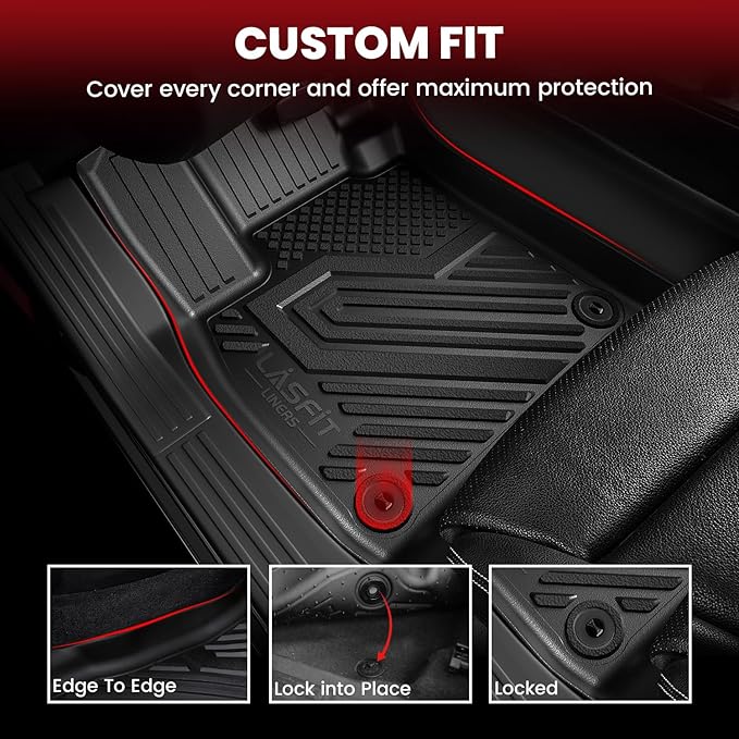 LASFIT Floor Mats & Cargo Mat for Buick Encore GX 2020-2026, TPE All Weather