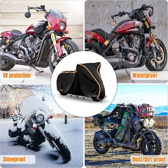420D Waterproof Motorcycle Cover