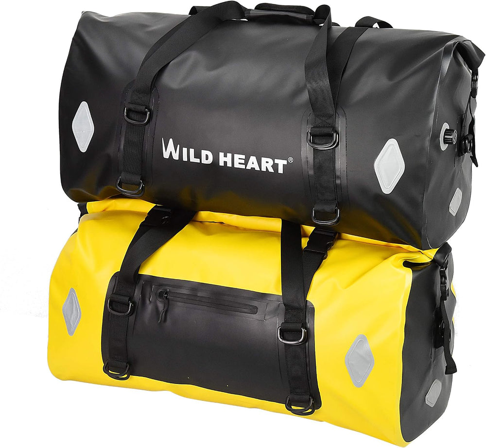 WILD HEART Waterproof Bag 55L 66L 77L Motorcycle Dry Duffel Bag for Travel,Mo...