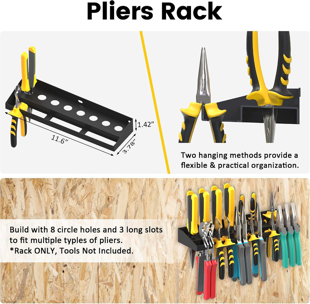 UNITEDPOWER Wall Mount Hand Tool Storage Set, Screwdriver Organizer, Pliers H...