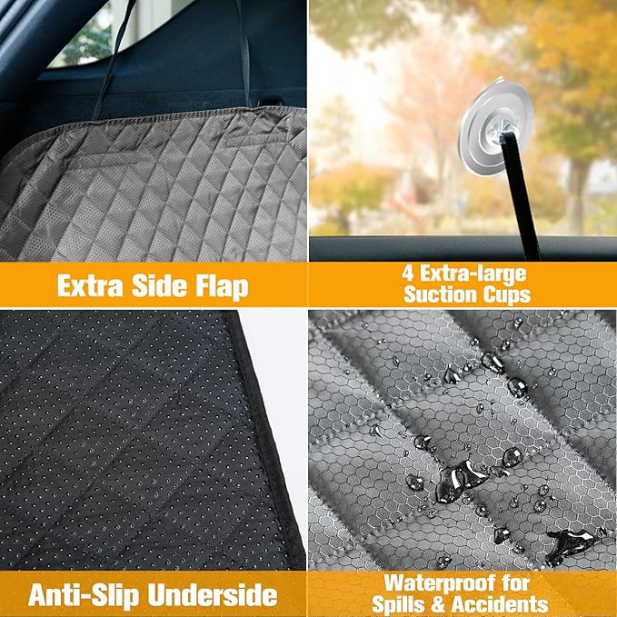 PETICON SUV Cargo Liner for Dogs, Waterproof Pet Cargo Cover Dog Seat Mat for