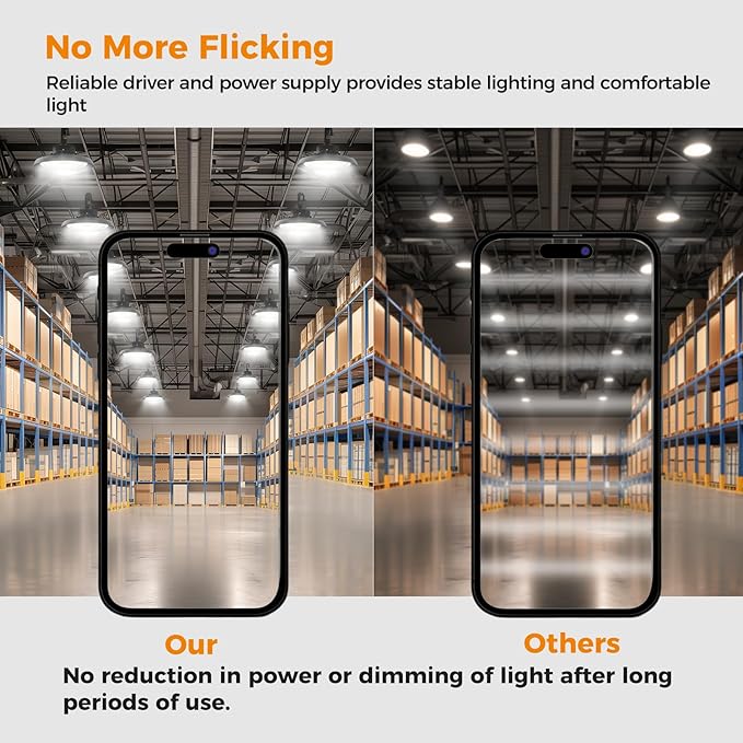 High Bay Lights LED UFO Light 240W LED Shop Lights 6000K IP65 Commercial Bay