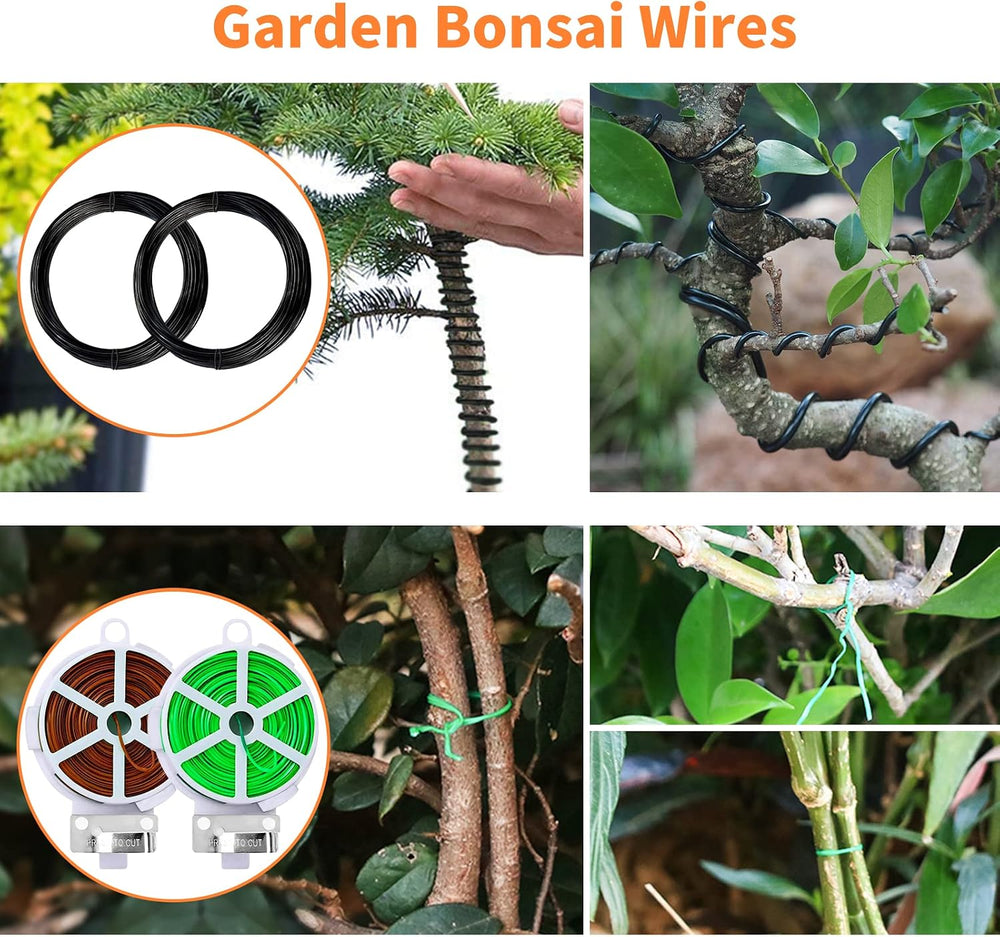 Bonsai Tools Set, 20 Pcs Gardening Succulent Tree Indoor Beginner Tool Kit, I...