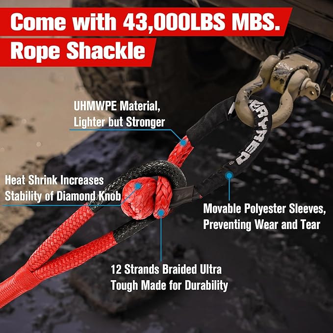 FieryRed Kinetic Recovery Rope Kit