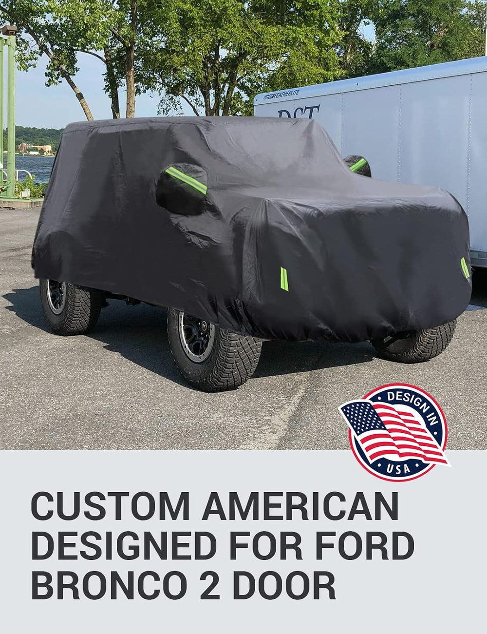 Proadsy Custom Fit Car Cover for 2021-2026 Ford Bronco Waterproof Outdoor