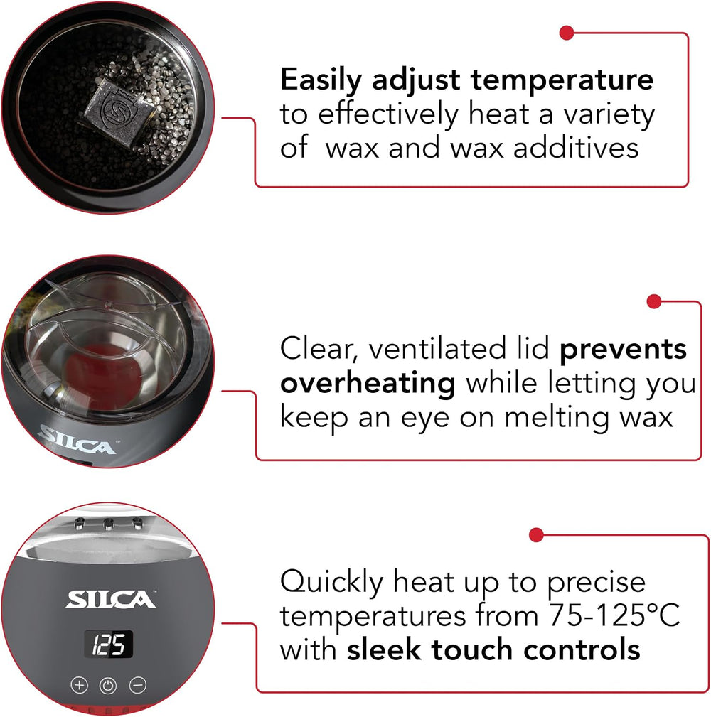 SILCA Bike Chain Wax Melting System for Immersive Waxing, 600ml Capacity