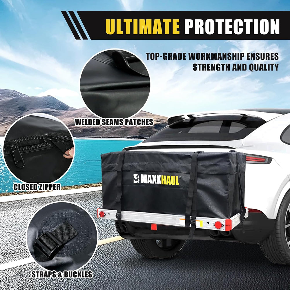 MaxxHaul 70209 Soft Shell Cargo Carrier Bag for Hitch Mount Cargo Rack - Heav...