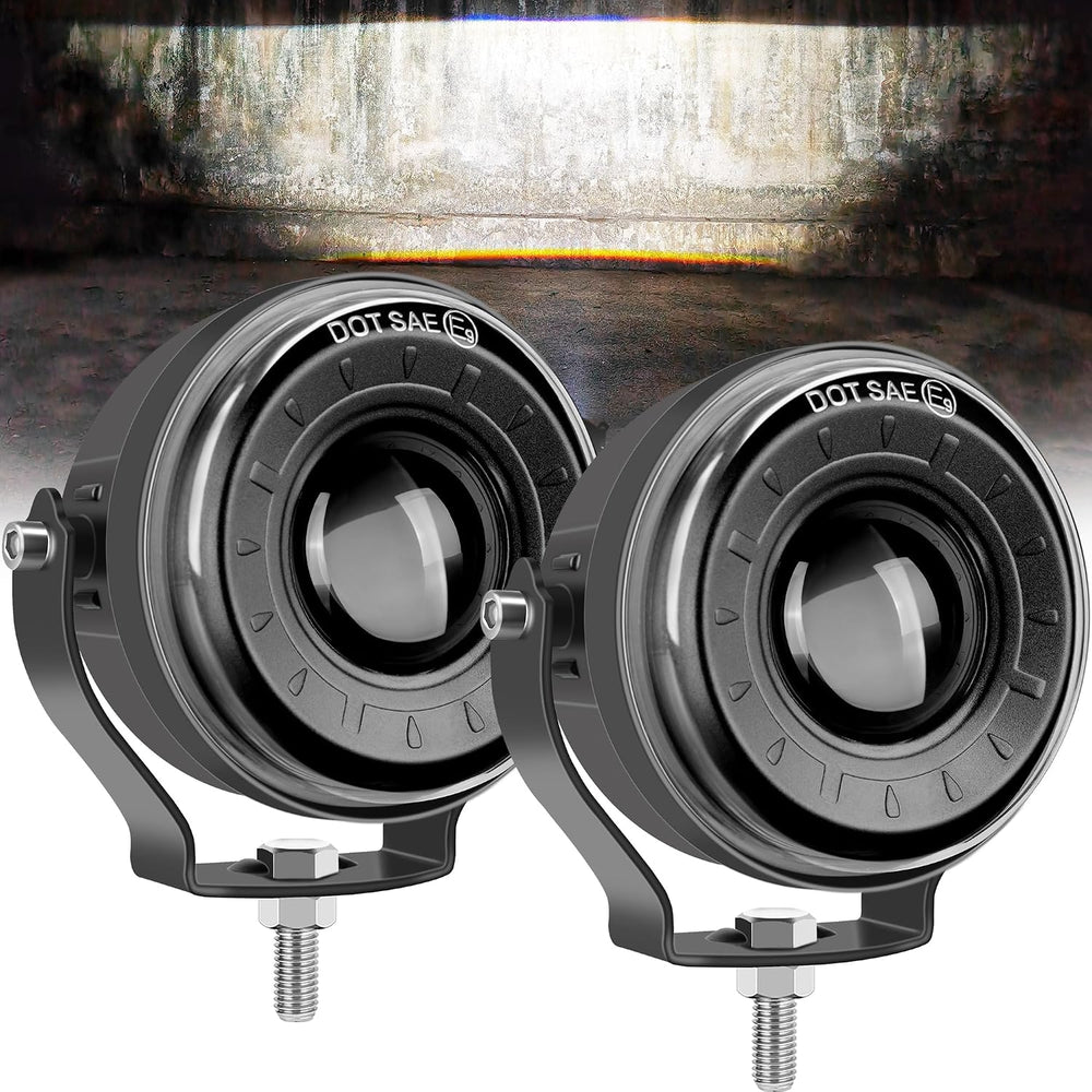 3.5 Inch Round LED Fog Lights, Anti-Glare Off Road LED Pod Lights