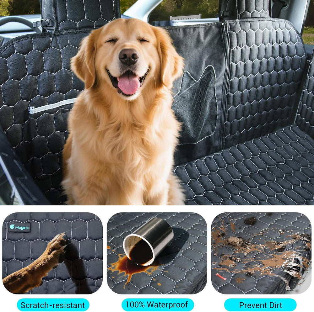 Meginc Dog Seat Covers for Back Seat, Dog Car Seat for Tesla Model 3, 100% Wa...