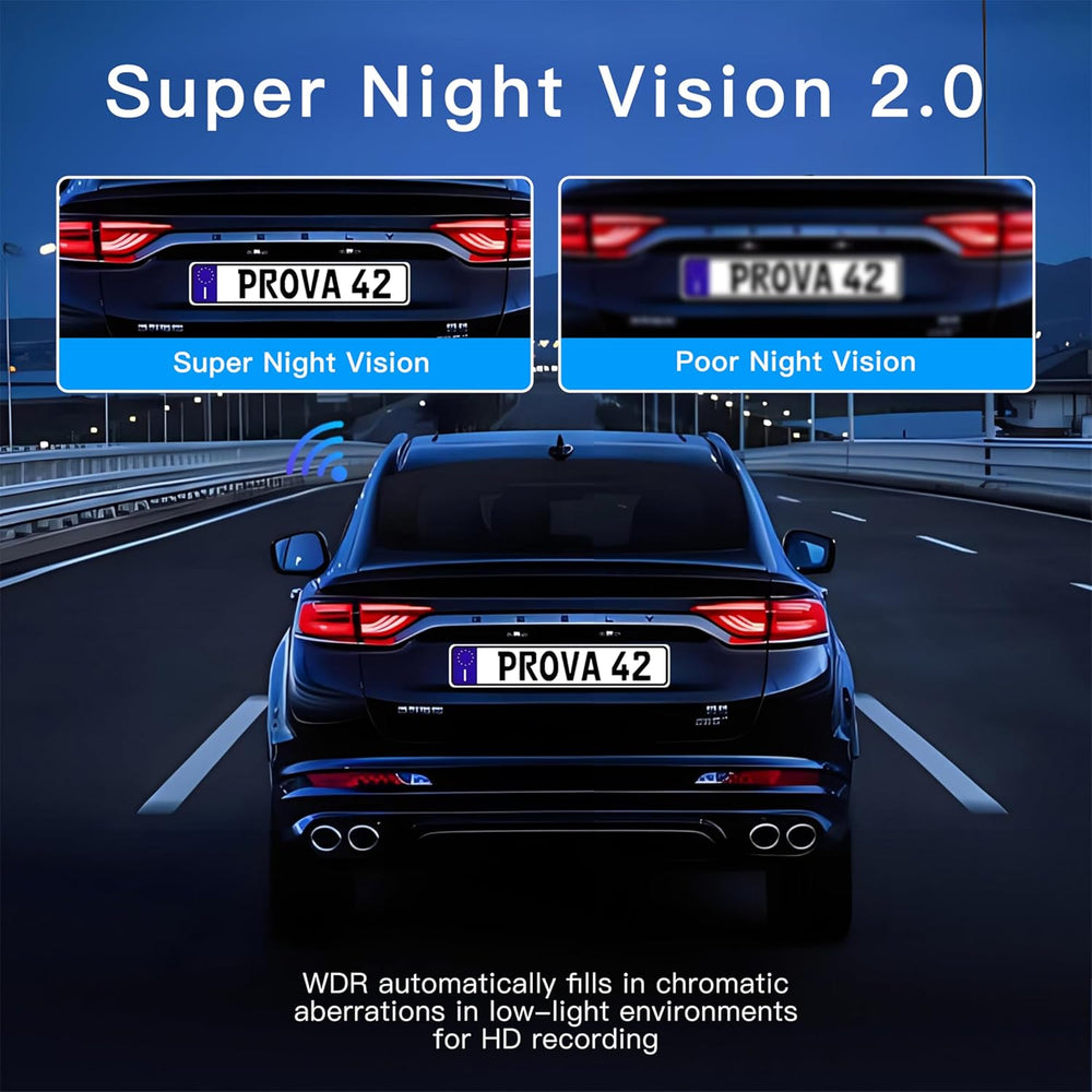 4 Channel Dash Cam 360° View,TOPGOOSE 2K Front and Rear Inside, Left Right Da...