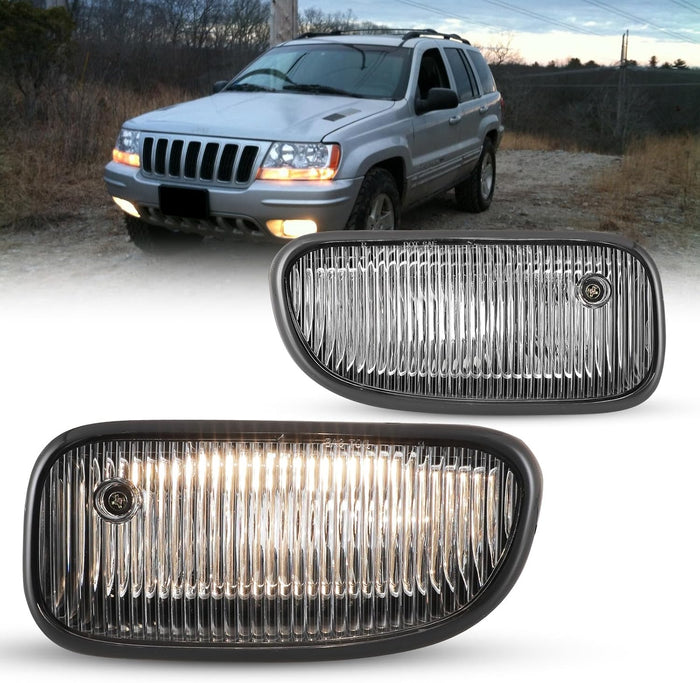 Fog Lights Assembly for JEEP Grand Cherokee 1999-2003 with Bulbs H12 12V53W
