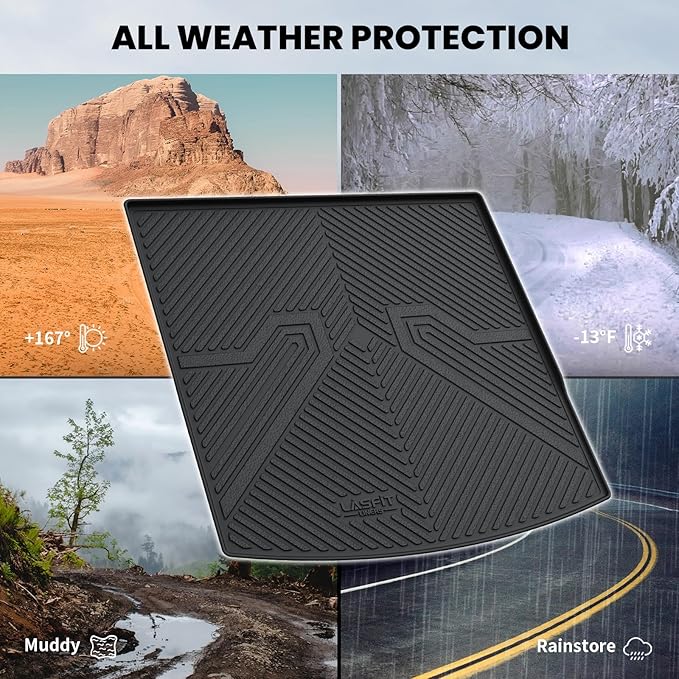 LASFIT Cargo Mat for Volkswagen Atlas Cross Sport 2020-2025, Custom Fit