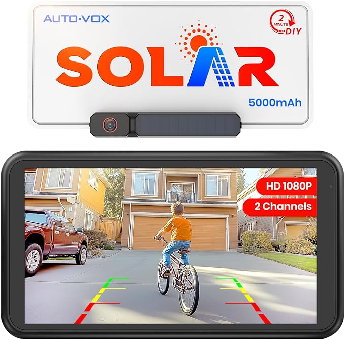 AUTO-VOX Solar Wireless Backup Camera