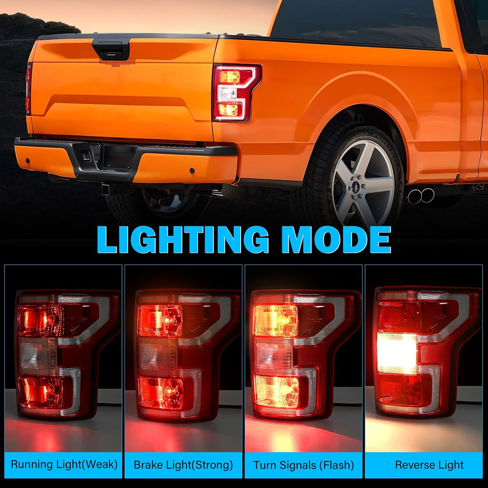 Tail Lights Assembly Compatible with 2018 2019 2020 Ford F-150 Right Passenge...