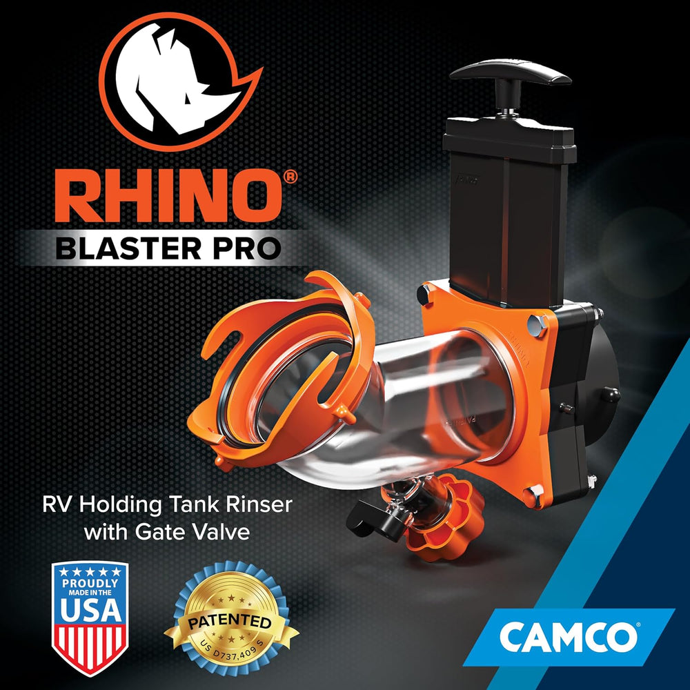 Camco RhinoBlaster RV Tank Rinser w/Gate Valve - Made in the USA