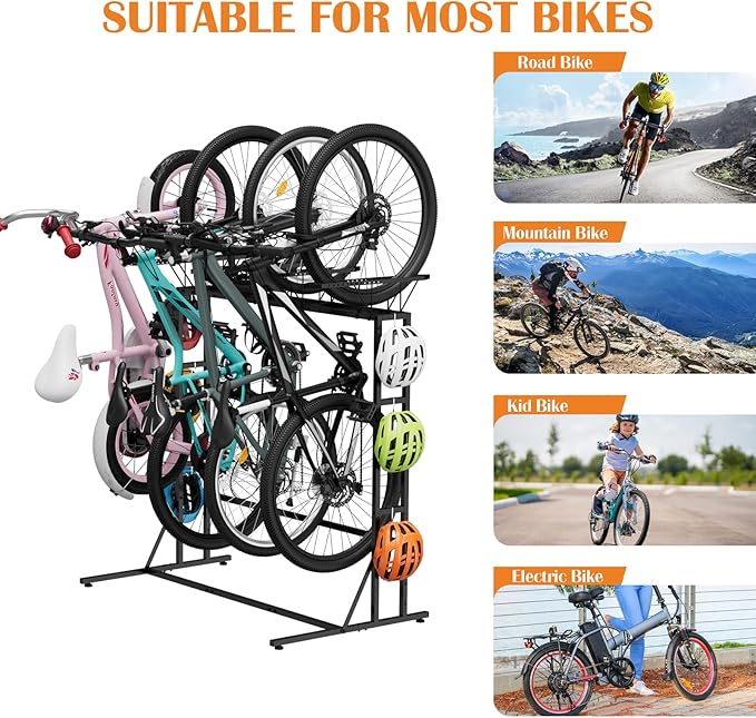 OYEAL Bike Rack Garage Floor Bike Storage Stand