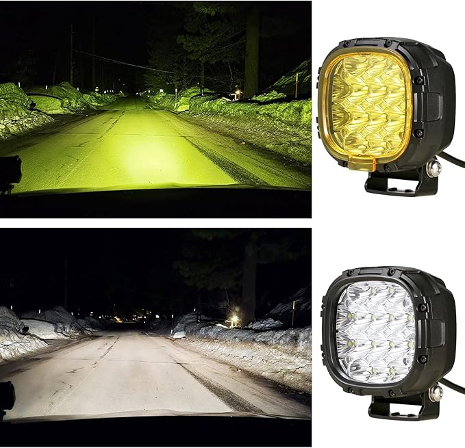 BIGLION.X 4 Inch Pair 160W Round LED Offroad Lights Super Bright Driving