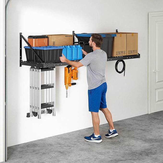 FLEXIMOUNTS 2-Pack 2x4ft Garage Wall Shelving
