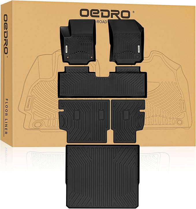 OEDRO Floor Mats for Chevrolet Equinox/GMC Terrain 2018-2024, Custom Fit TPE