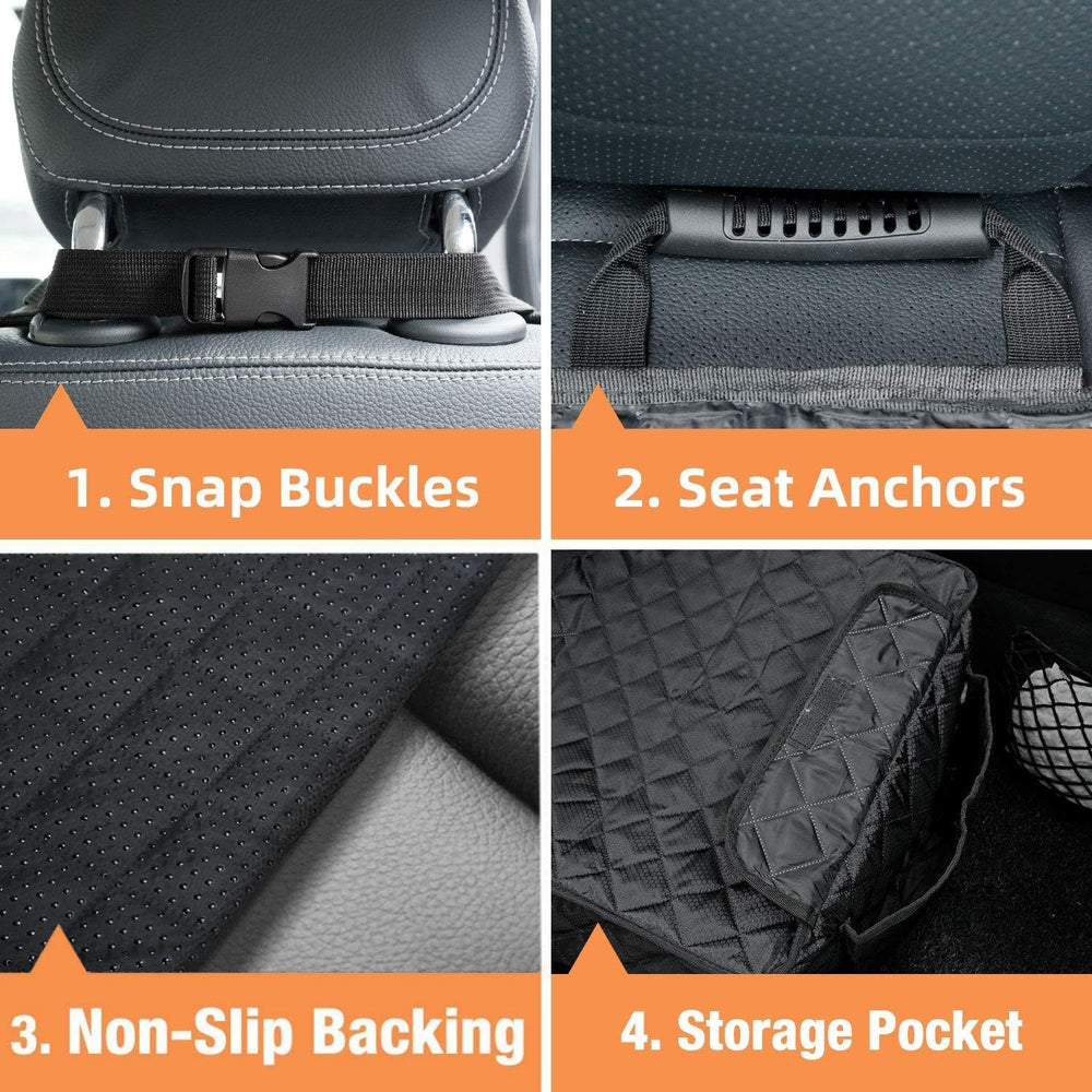 PETICON Waterproof Front Seat Car Cover 2 Pack, Full Protection