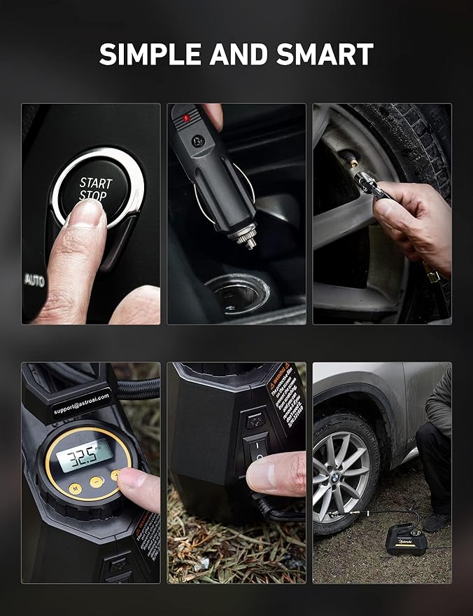 AstroAI Tire Inflator Portable Air Compressor Air Pump