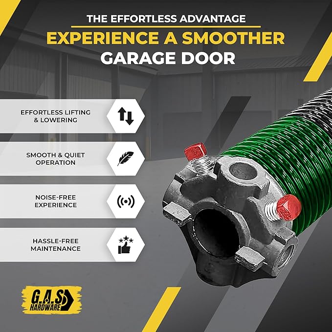 Garage Door Torsion Spring 243x1.75x38 Includes 1” Steel Bearing, and Winding