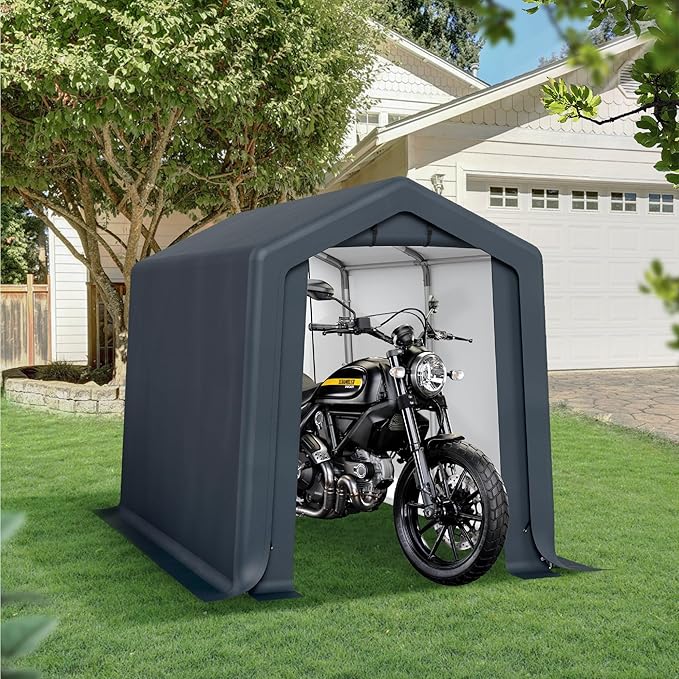 Sophia & William Outdoor Storage Shed Carport 6x10 ft Heavy Duty, Portable