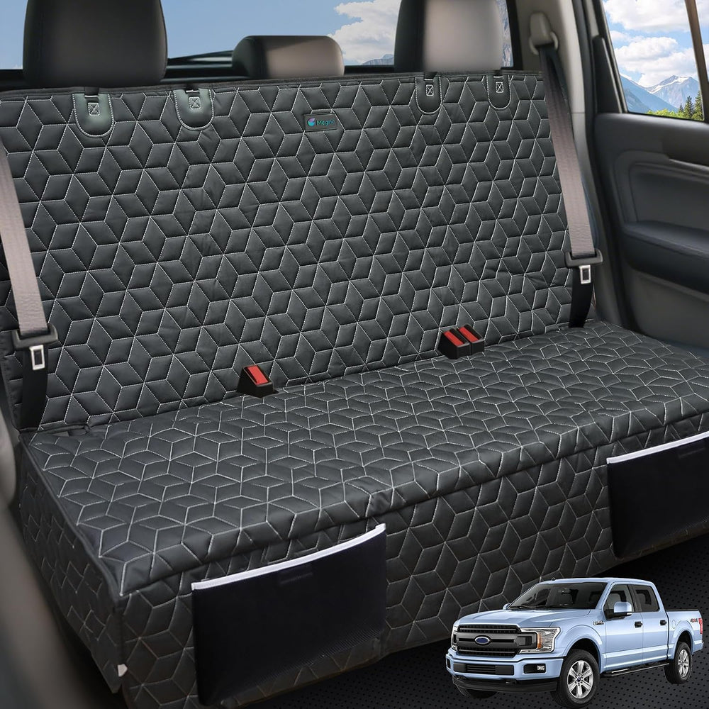 Meginc Dog Car Seat Covers for Back Seat, 61" W Bench Seat Covers for Truck