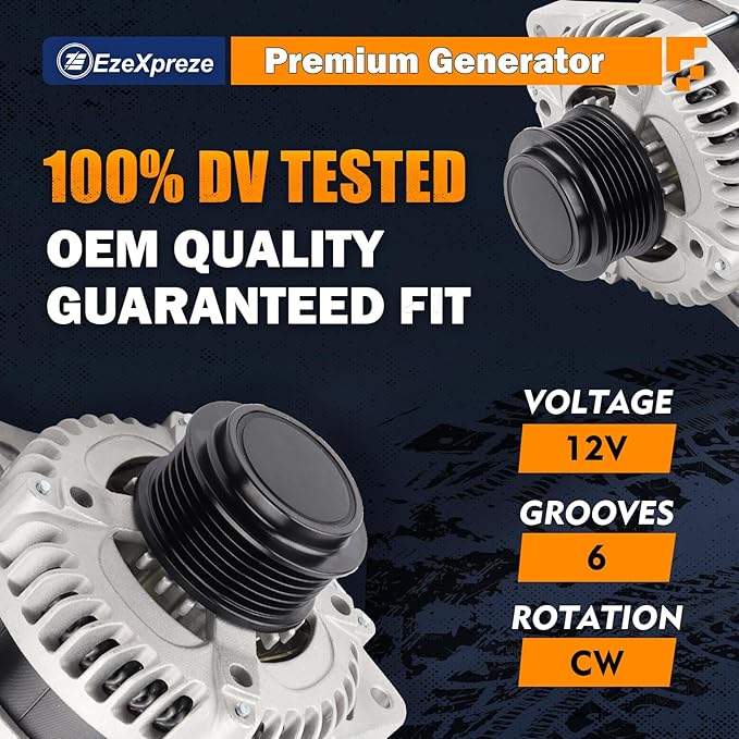 Ezexpreze Alternator Fit for Honda Odyssey 3.5L V6 2014-2017, 130Amp CW