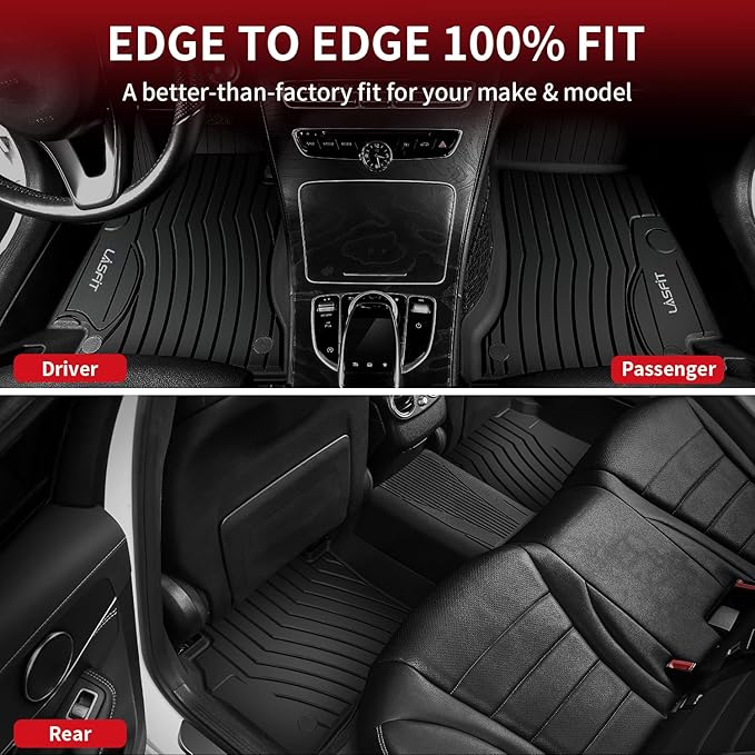 LASFIT Floor Mats for Mercedes Benz C Class 2021 2020 2015-2019 C300 / C350 /