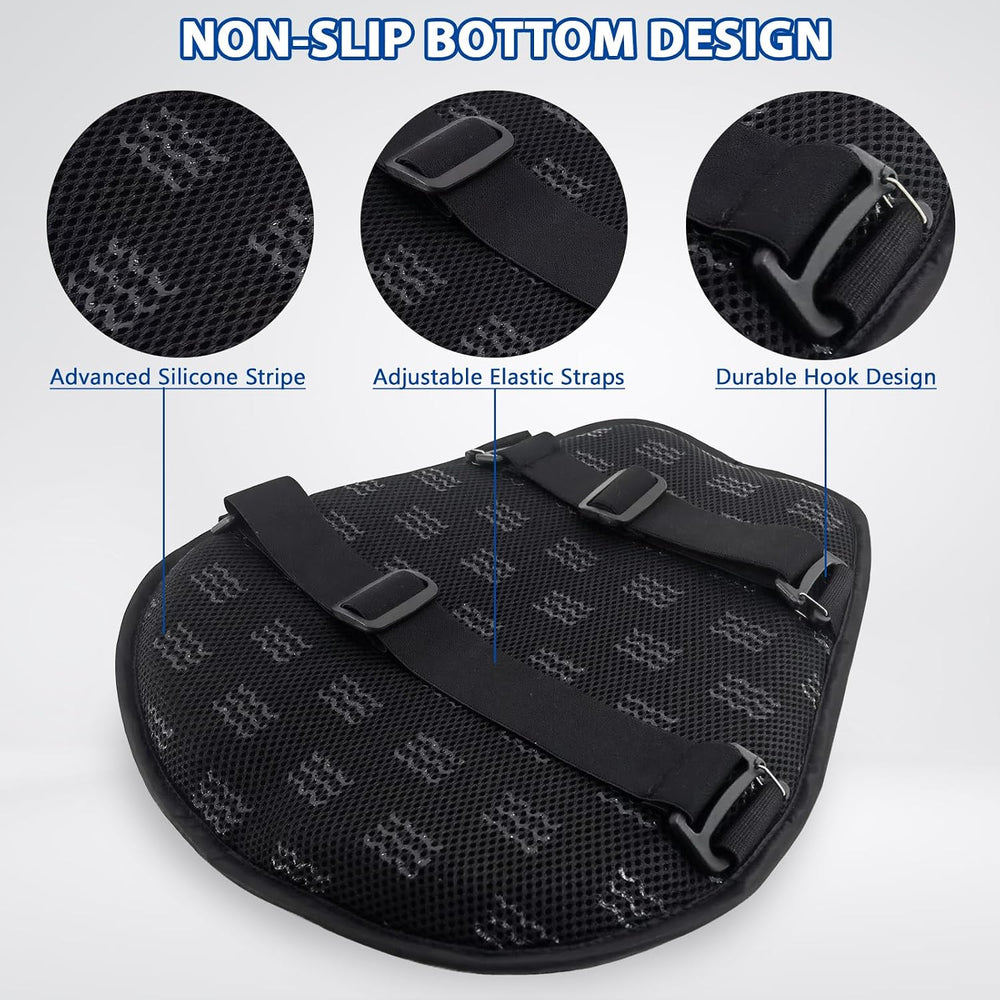 AEROiVi Airflow Pro Motorcycle Seat Pad – Ultra-Breathable 3D Mesh & Quic...