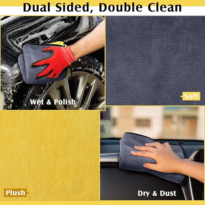 Nuenen 20 Pcs Microfiber Cleaning Towels