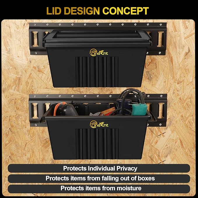 2 Pack E-Track Basket Storage Bin