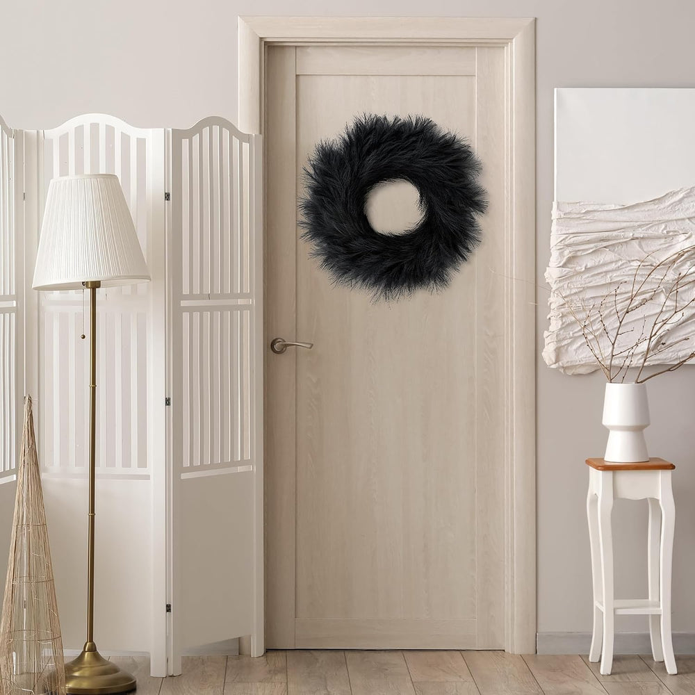 Sggvecsy Pampas Grass Wreath 26’’ Faux Pampas Wreath for All Seasons Artifici...