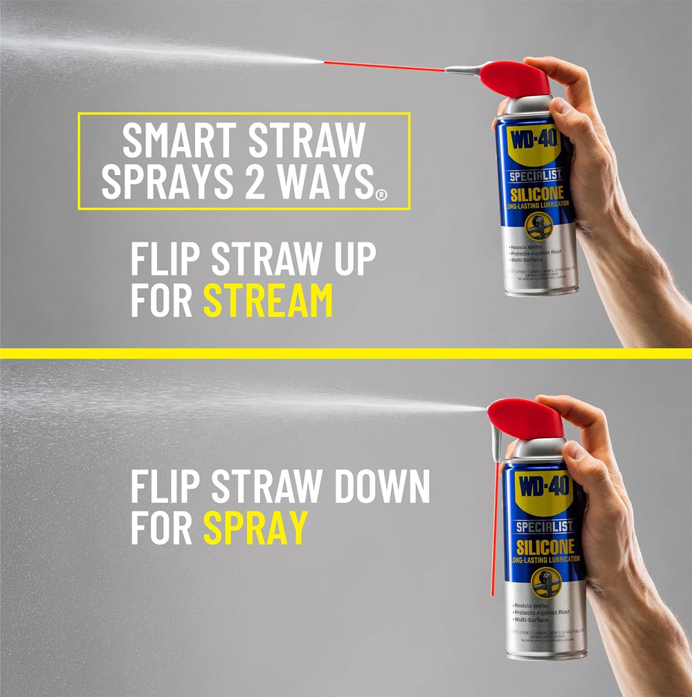 WD-40 Specialist Silicone Lubricant, New Bigger Can, 13.3 OZ [6-Pack]