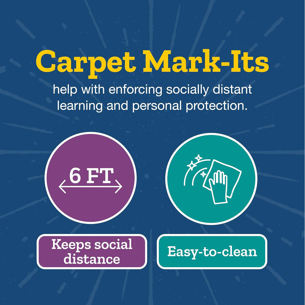 Really Good Stuff Carpet Mark-Its 36 Pack Line-Up Helpers Numbered Spot Marke...