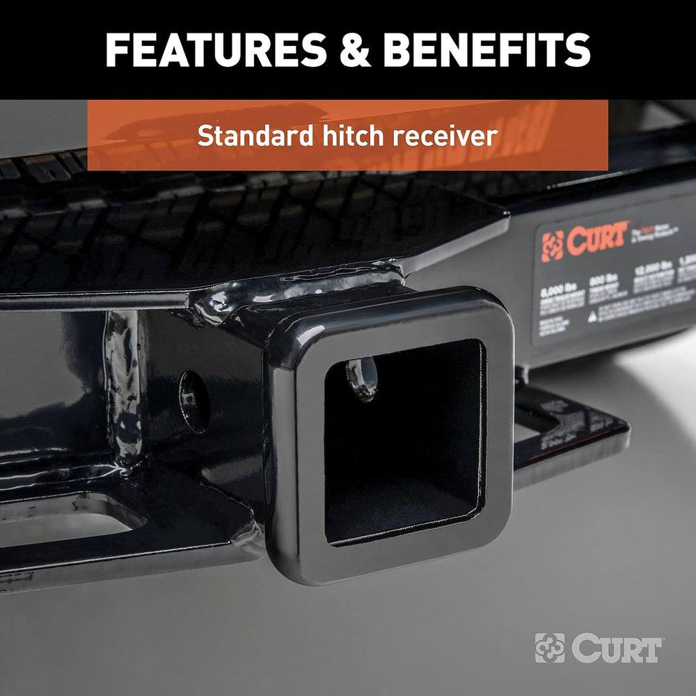 CURT 13417 Class 3 Trailer Hitch, 2-Inch Receiver