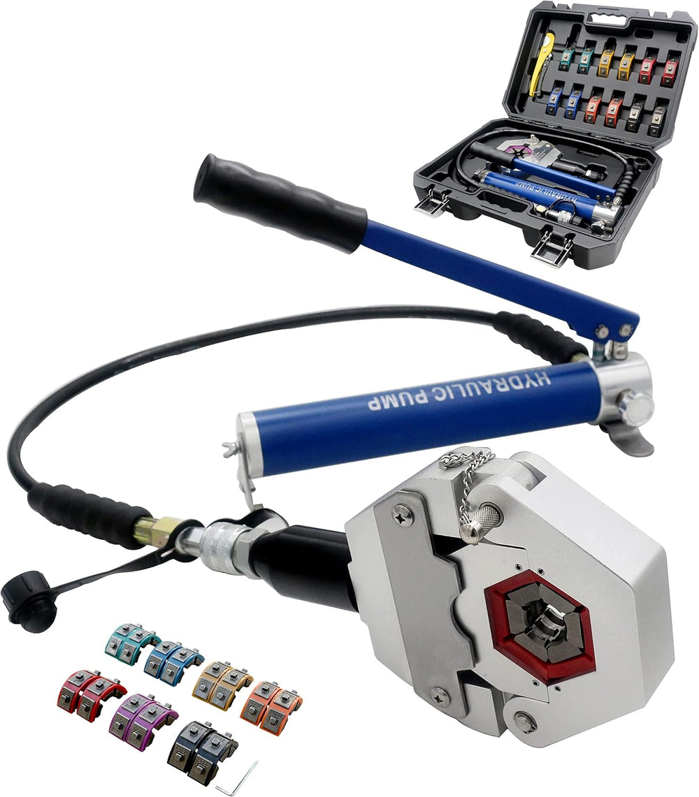 Manual Hydraulic A/C Hose Crimper Automotive A/C Hose Crimping Tools for BH A...